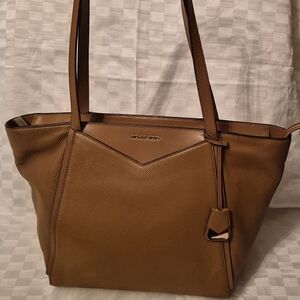 Michael Kors Caramel Brown Pebbled Leather Tote